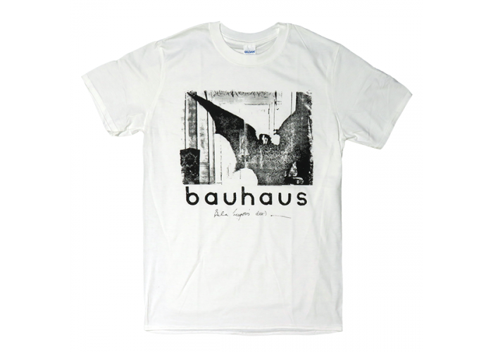 Bauhaus（バウハウス） Bela Lugosi's Dead （ベラ・ルゴシの死） ポスト・パンク カルト映画 ジャケット・デザインTシャツ 白