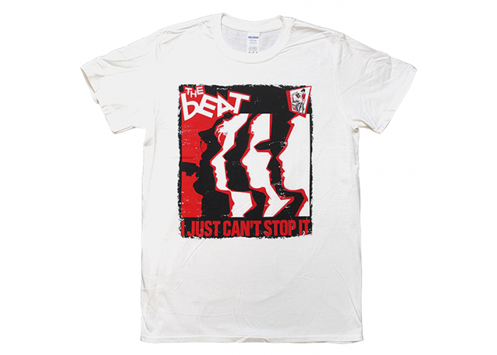 THE BEAT（ザ・ビート：THE ENGLISH BEAT） I Just Can't Stop It ジャケット デザインTシャツ #2 白 2トーン/スカ