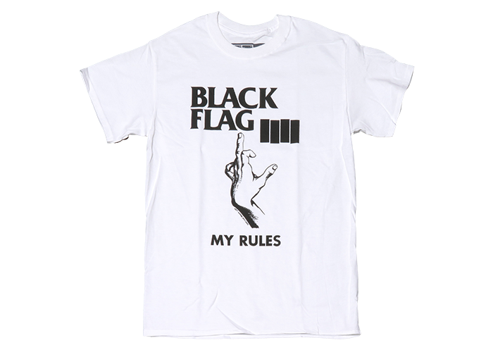 Black Flag （ブラック・フラッグ） My Rules 中指 パンク ロック Ｔシャツ #2