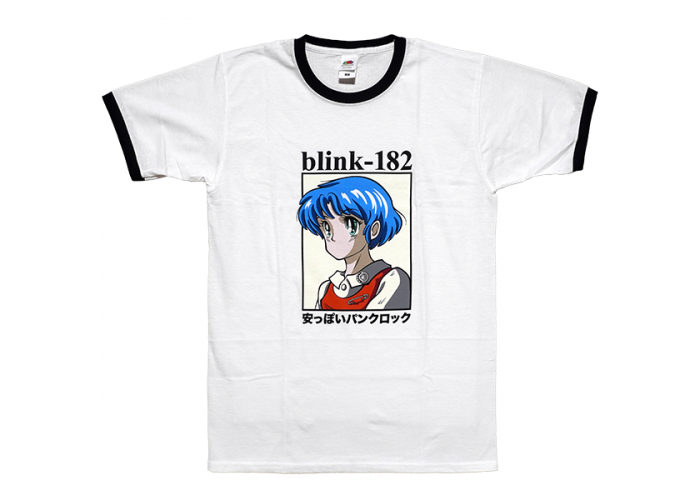 Blink-182 （ブリンク 182） 安っぽいパンクロック アニメ リンガーTシャツ