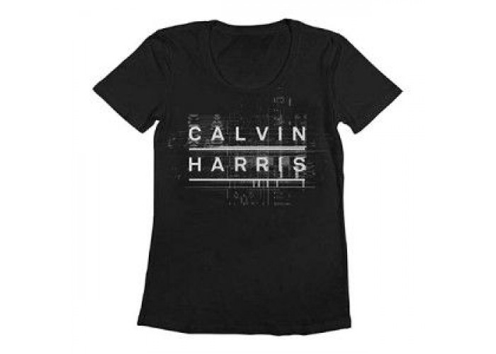 Calvin Harris（カルヴィン・ハリス） Frequency EDM／クラブ／DJ Tシャツ レディス