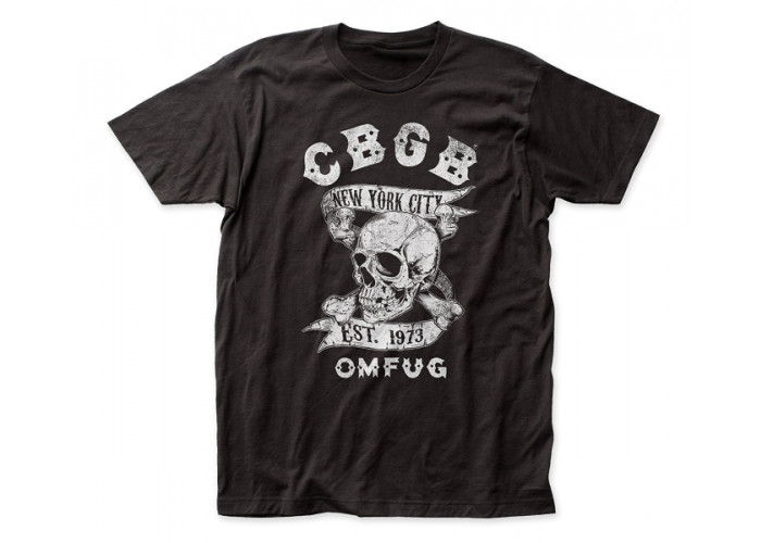 CBGB（シービージービー） Tシャツ NYC スカル（かすれロゴ） #4