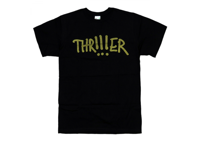 !!! （Chk Chk Chk：チック・チック・チック） THR!!!ER （スリラー） アルバム・タイトル ロゴTシャツ 廃番 在庫限り！