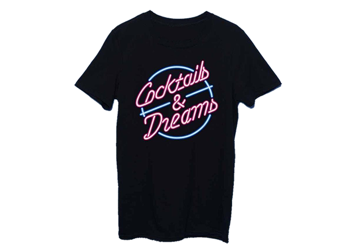 Coctails & Dreams  映画カクテル 復刻デザインTシャツ