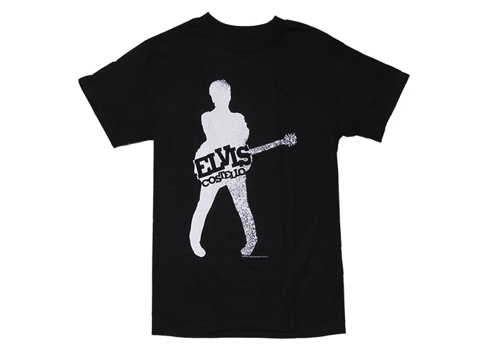 Elvis Costello（エルヴィス・コステロ） シルエット ロックTシャツ #2