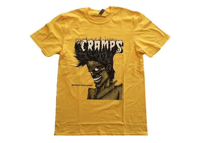 The Cramps（クランプス） バンドTシャツ #5 Bad Music For Bad People イエロー