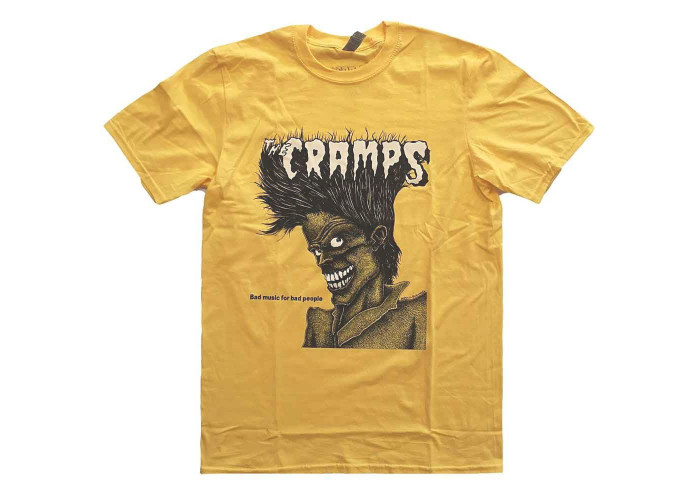 The Cramps（クランプス） バンドTシャツ #5 Bad Music For Bad People イエロー