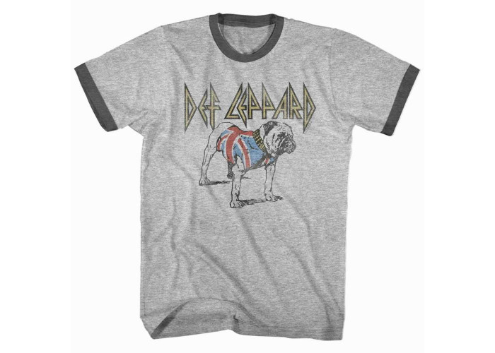 Def Leppard（デフ・レパード） Bulldog ブルドッグ デザイン・バンドTシャツ #2 リンガー