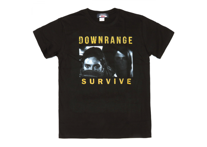 Downrange（ダウンレンジ） 北村龍平 カルトホラー映画 オフィシャルTシャツ ブラック両面プリント 限定品 在庫限り