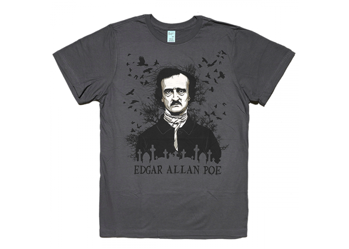 Edgar Allan Poe（エドガー・アラン・ポー） 大鴉 Raven カラス 文豪Tシャツ 廃番希少品 デッドストック