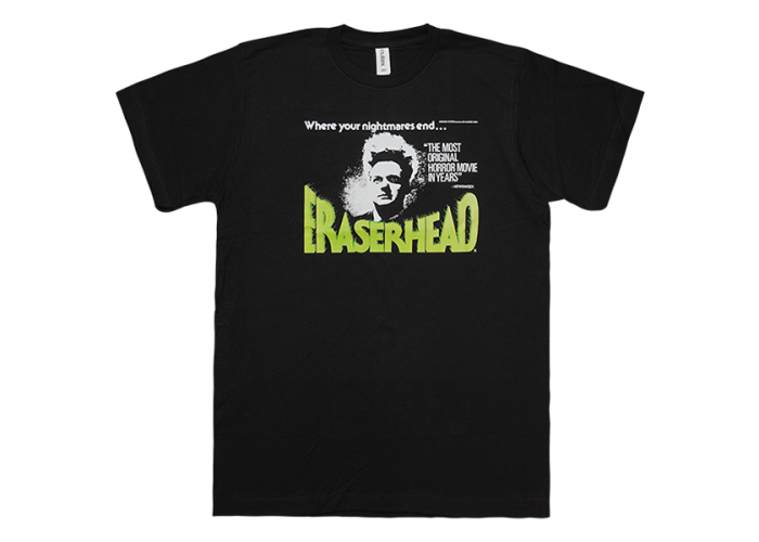 イレイザーヘッド（Eraserhead） カルト映画 Tシャツ #3 オフィシャル デヴィッド・リンチ 緑タイトルロゴ