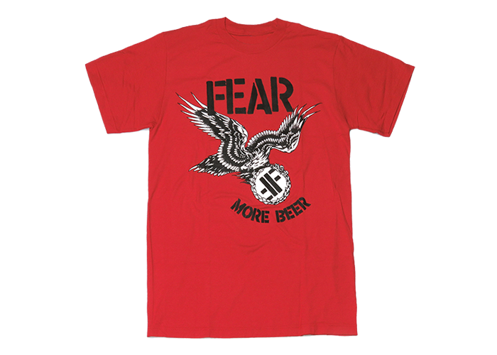 Fear（フィアー）More Beer Ｔシャツ レッド ハードコアパンク