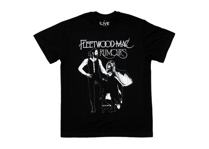Fleetwood Mac （フリートウッド・マック） 名盤 「噂」 ジャケットデザインTシャツ ブラック