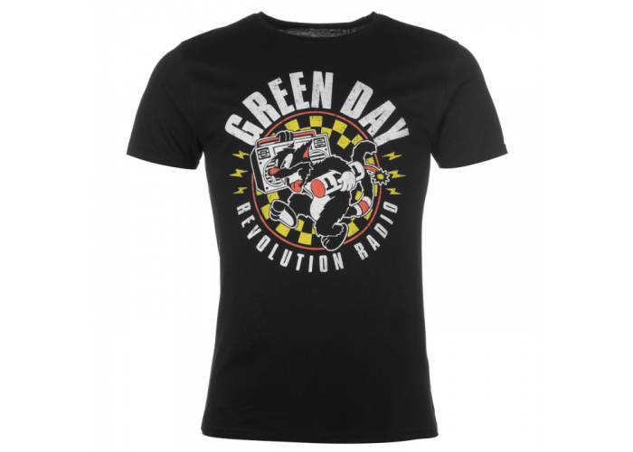 Green Day（グリーン・デイ） Revolution Radio Checker Cat バンドTシャツ