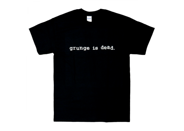 Nirvana カート・コバーン着用 Grunge Is Dead 復刻デザイン オルタナ／グランジロックTシャツ Post Malone（ポスト・マローン）着用
