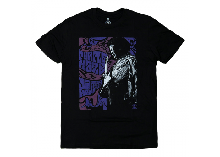 Jimi Hendrix（ジミ・ヘンドリックス）Purple Haze サイケ・ポスター風 バンドTシャツ