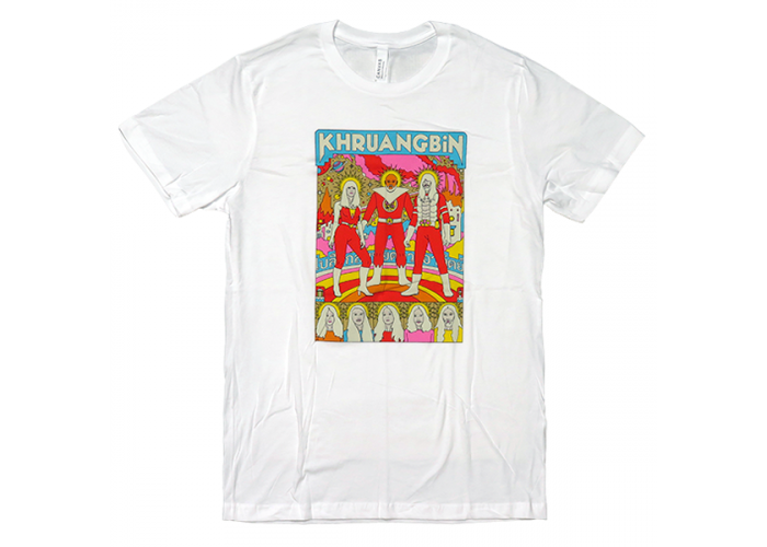ビートボム Khruangbin クルアンビン イラスト バンドtシャツ 1 ホワイト