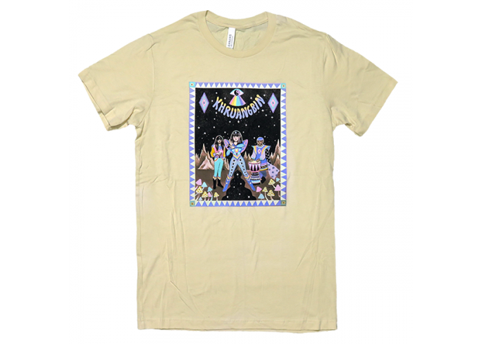 ビートボム Khruangbin クルアンビン Central Park イラスト バンドtシャツ 2 クリーム