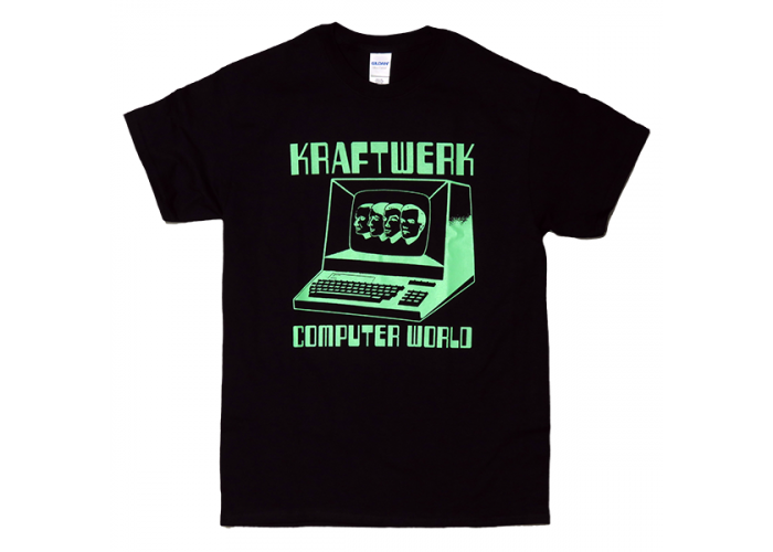 Kraftwerk（クラフトワーク） Computer World （コンピューター・ワールド） 単色デザインＴシャツ 