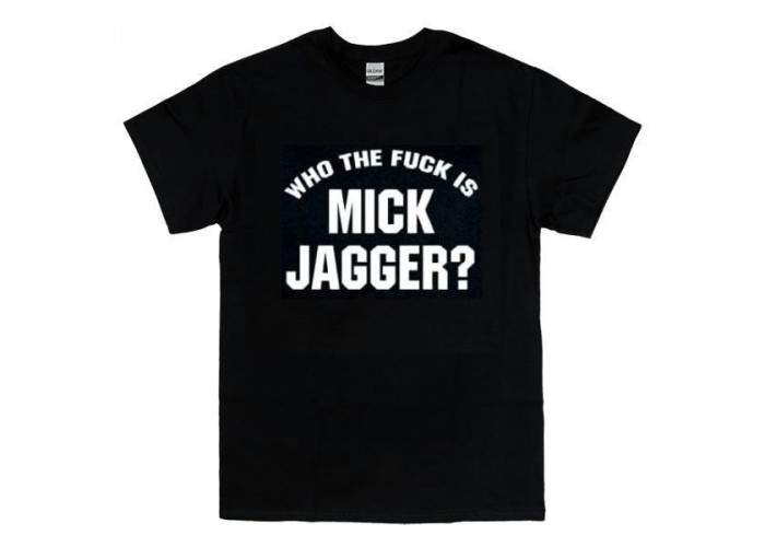 Who the fuck is Mick Jagger ? キース・リチャーズ／Maroon5着用 復刻デザイン 2XL～ ラージサイズ取寄せ商品
