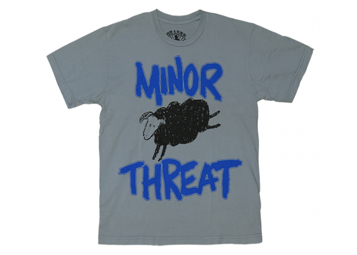 Minor Threat（マイナー・スレット）EP『OUT OF STEP』ロゴ＆羊（シープ） デザイン・バンドTシャツ デッドストック！
