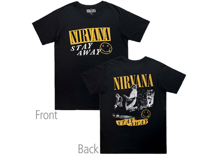 Nirvana（ニルヴァーナ） Stay Away デザイン・バンドTシャツ PC#1 両面プリント スマイル グランジ