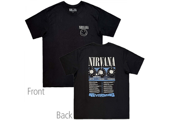 Nirvana（ニルヴァーナ） Nevermind アンプ・デザイン・ツアーTシャツ PC#3 両面プリント More Drive グランジ