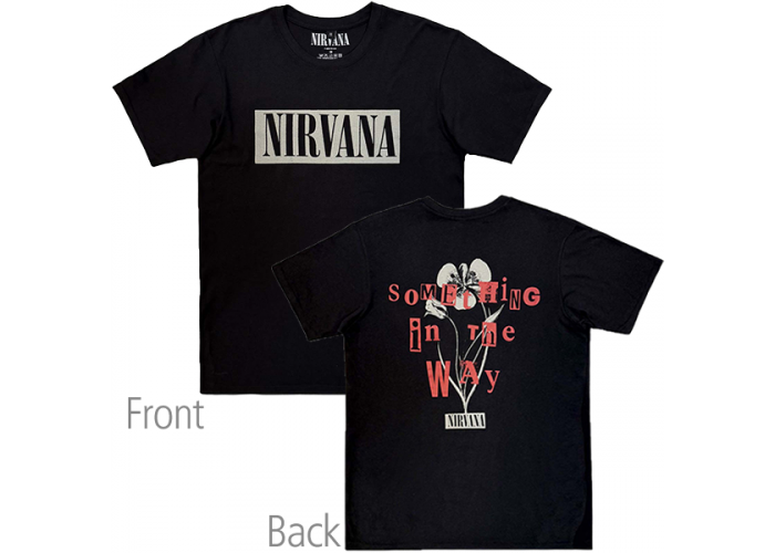 Nirvana（ニルヴァーナ） Something In The Way デザイン・バンドTシャツ PC#2 両面プリント グランジ