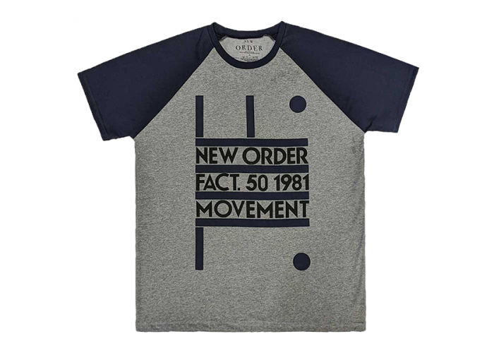 New Order （ニュー・オーダー） Fact. 50 1981 Movement ジャケット デザイン ラグランTシャツ #3
