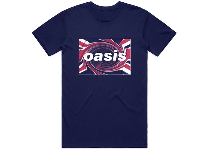 Oasis（オアシス） Union Jack バンドロゴTシャツ 復刻