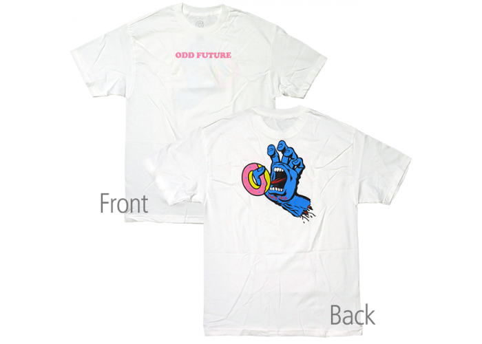 Odd Future（オッド・フューチャー） x Santa Cruz（サンタ・クルーズ）コラボTシャツ #1 両面 ホワイト