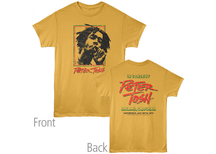 Peter Tosh（ピーター・トッシュ）1978年 コンサート 両面プリント・ライブTシャツ レゲエ
