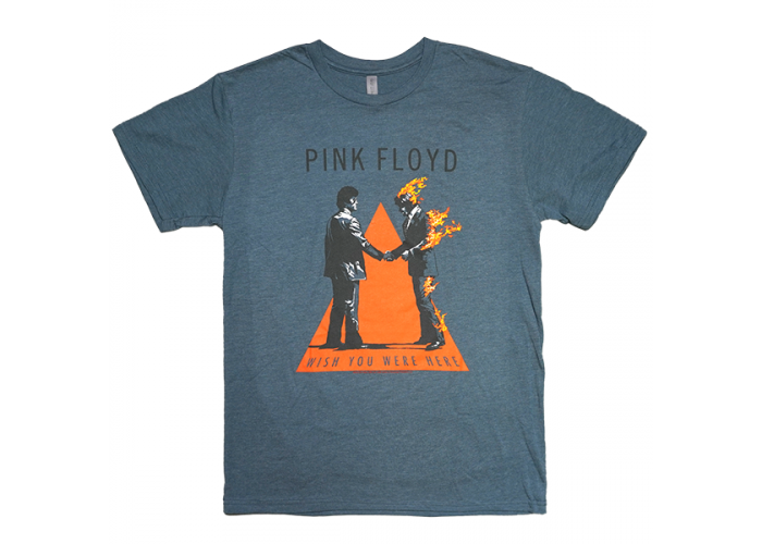 Pink Floyd (ピンク・フロイド) 「炎～あなたがここにいてほしい」 HANDSHAKE バンドTシャツ