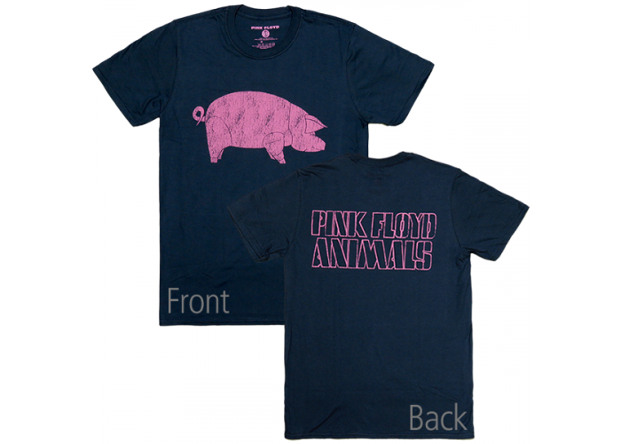Pink Floyd（ピンク・フロイド）Animals 両面プリント 豚+ロゴ バンドTシャツ デヴィッド・ギルモア着用