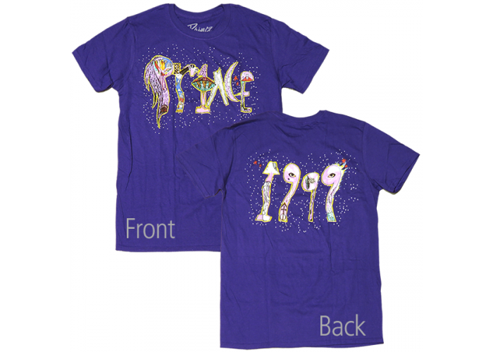 Prince （プリンス） 名盤 『1999』 ジャケット・デザイン 両面プリント Tシャツ