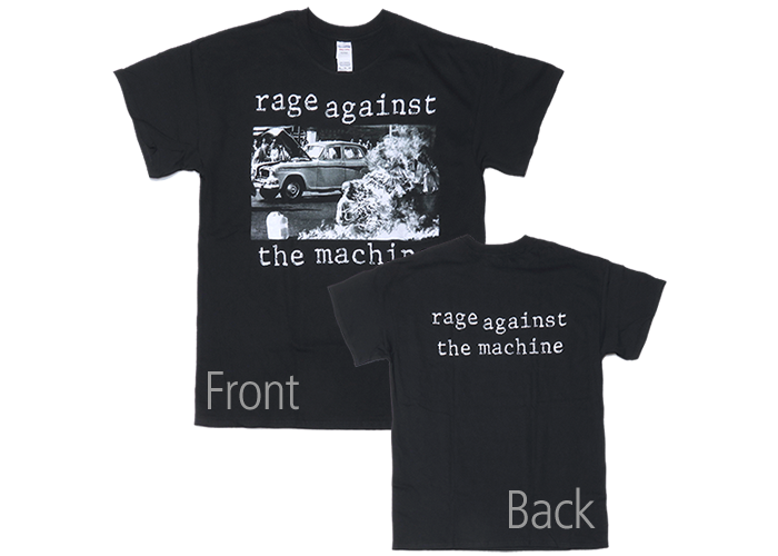 Rage Against The Machine（レイジ・アゲインスト・ザ・マシーン） 1stジャケット 両面プリントＴシャツ 黒 2XL ラージサイズ取寄せ商品