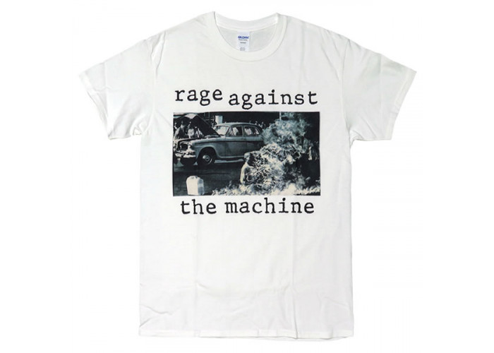 Rage Against the Machine（レイジ・アゲインスト・ザ・マシーン）1stアルバム ジャケット・デザインTシャツ白