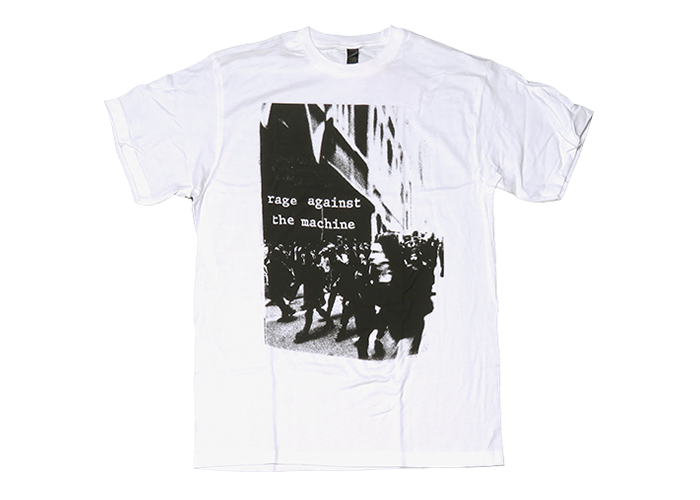 Rage Against The Machine（レイジ・アゲインスト・ザ・マシーン） Riot デザインＴシャツ 白