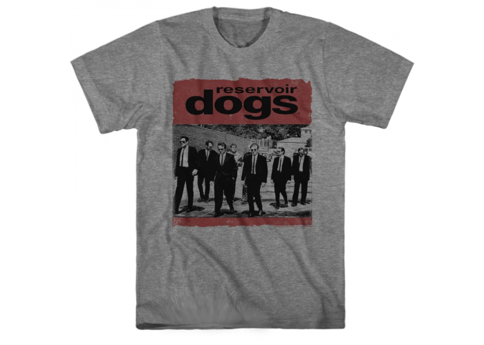 タランティーノ映画 Reservoir Dogs レザボア・ドッグス ポスターデザインTシャツ #2 グレー