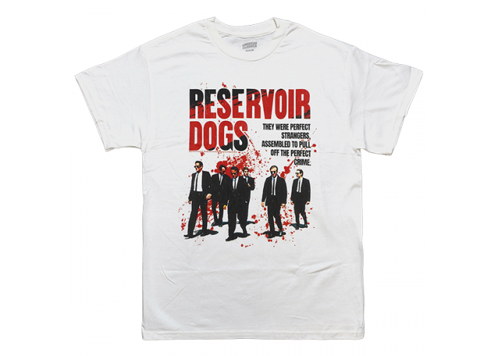 タランティーノ映画 Reservoir Dogs レザボア・ドッグス ポスターデザインTシャツ #3 ホワイト