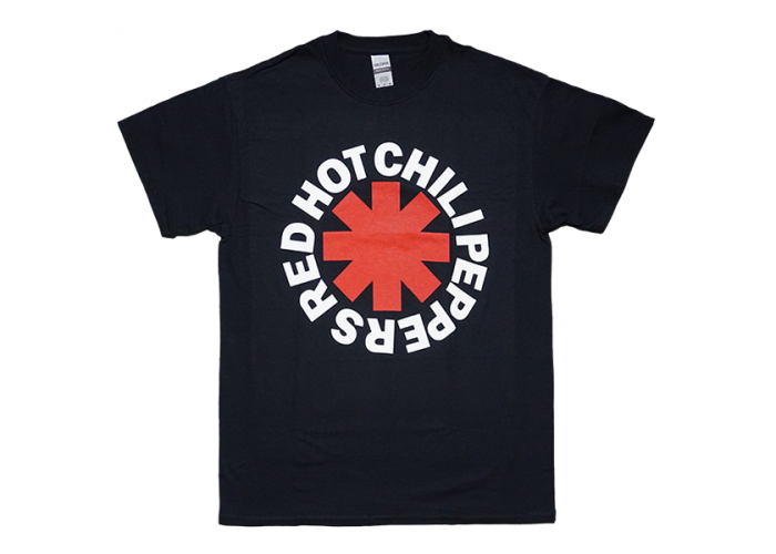Red Hot Chili Peppers（レッド・ホット・チリ・ペッパーズ）#5 ベーシックロゴ バンドTシャツ ブラック 定番