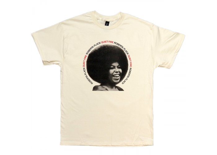 Roberta Flack（ロバータ・フラック）Quiet Fire クヮイエット・ファイア レコジャケTシャツ R&B ソウル アフロ 追悼