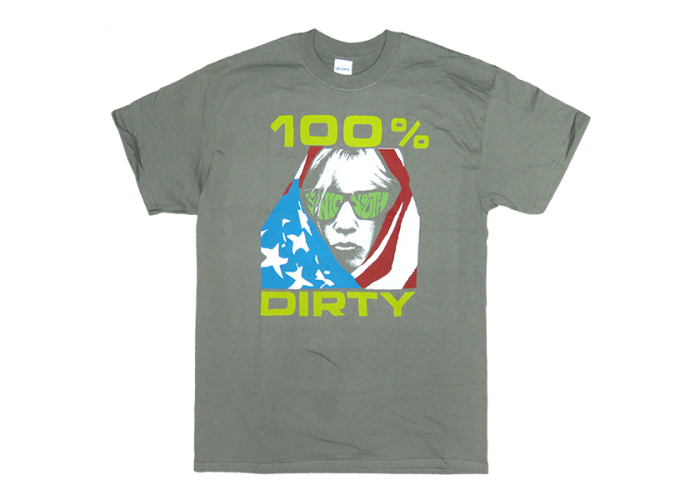 Sonic Youth（ソニック・ユース）100% Dirty デザイン バンドTシャツ