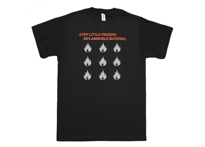 Stiff Little Fingers（スティッフ・リトル・フィンガーズ） Inflammable Material レコジャケTシャツ アイリッシュ・パンク