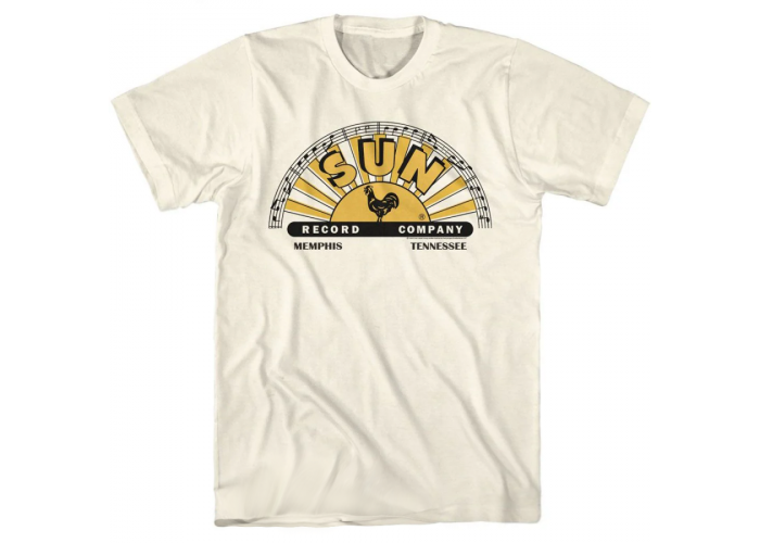 Sun Records（サン・レコード）ロックンロール レーベル・ロゴTシャツ ナチュラル エイヴィス・プレスリー