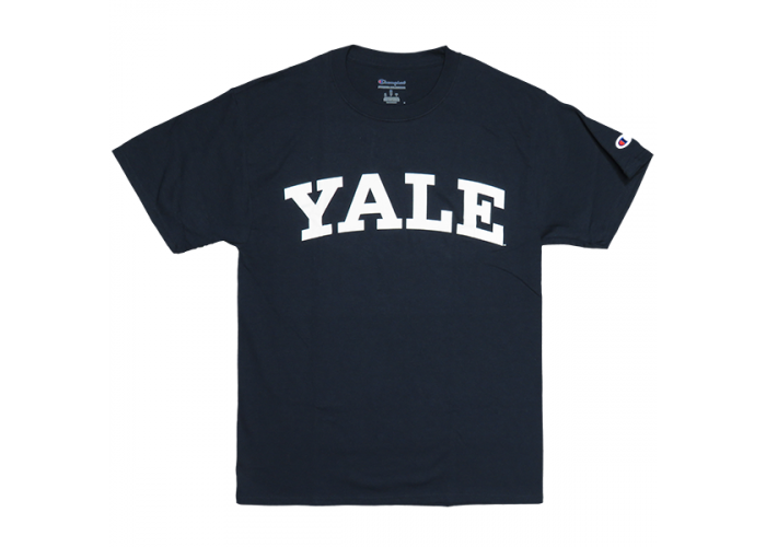 YALE （エール/イェール大学） カレッジTシャツ #1 Champion公式 ロゴTシャツ ネイビー