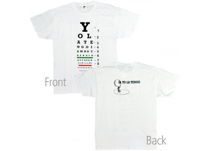 Yo La Tengo （ヨ・ラ・テンゴ） Eye Chart 視力検査表 目玉おやじ バンドTシャツ