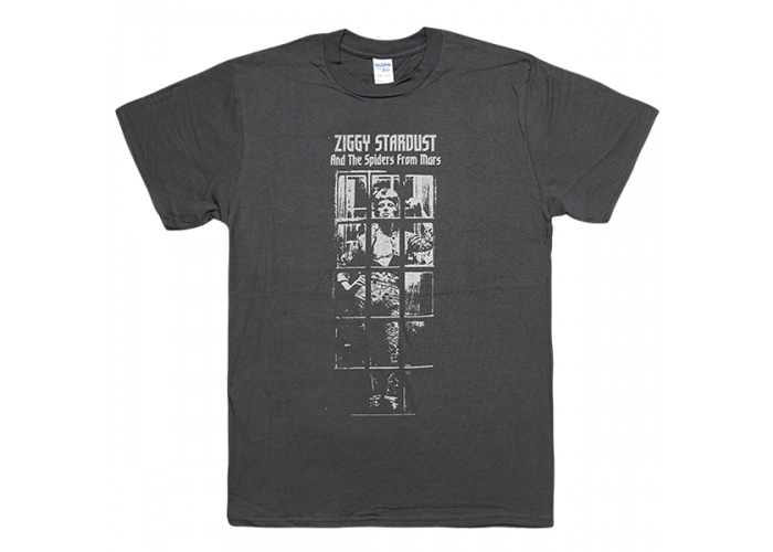 David Bowie（デヴィッド・ボウイ）Ziggy Stardust ジギー・スターダスト 裏ジャケット・モノクロ・プリントTシャツ