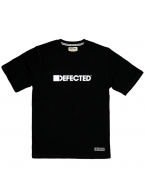 Defected Records （ディフェクテッド） ディープハウス クラブDJ 両面 スパイラル ロゴTシャツ ブラック 廃版デッドストック 希少品 入手不可