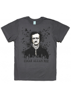 Edgar Allan Poe（エドガー・アラン・ポー） 大鴉 Raven カラス 文豪Tシャツ 廃番希少品 デッドストック